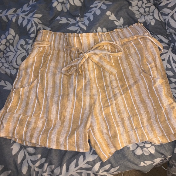 Indigo Rein Pants - Indigo Rein Striped Yellow Shorts
